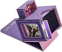 Vista 23 de Caja de cartas para MTG Commander, diseño patentado, pantalla Commander, se adapta a 100 tarjetas de doble manga, ladrillo de tarjetas de 35 puntos