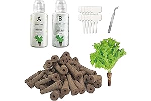 100 Pack idoo Hydroponics Supplies Seed Start Sponge
