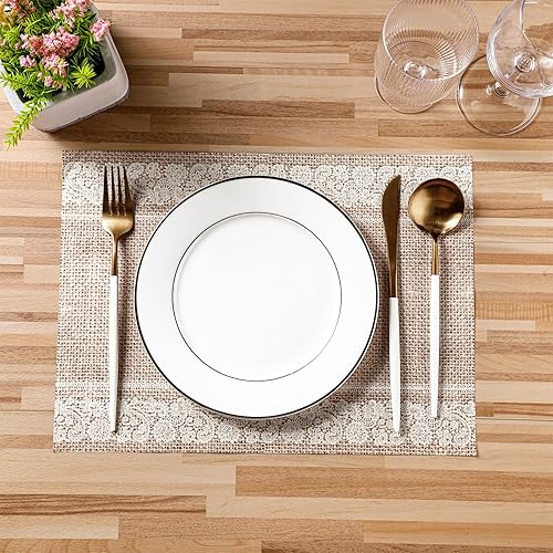 Miniatura 7 de Lallisa 100 manteles individuales de papel con árboles de Navidad verdes, Papá Noel, desechables, para mesa de comedor, diseño de muñeco de nieve,