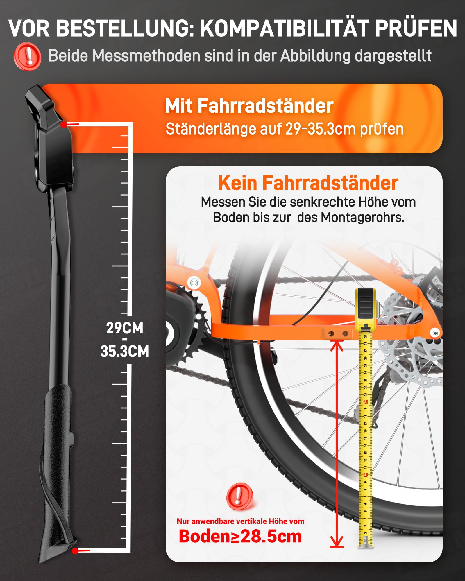 fahrradständer 18mm HENMI Hinterrad, Lochabstand, 24-29 Zoll Weight:5lbs SAGMIT MTB-Fahrradrahmen 27,5/29 Zoll Farbe:Pure