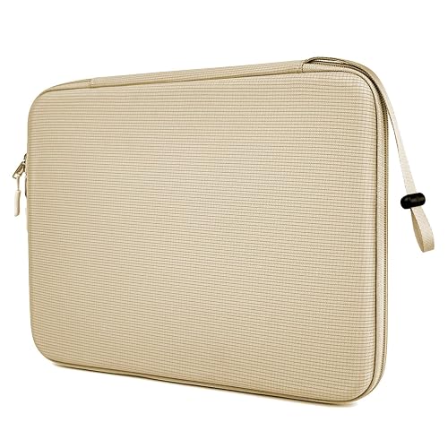 MOCA EVA 13-inch Laptop Sleeve Case for 13.3” - 14 inch MacBook Pro/Air M1 M2, Surface Laptop 3/2, Dell Inspiron 13/XPS 13 (Beige, 13.3-14 inch)
