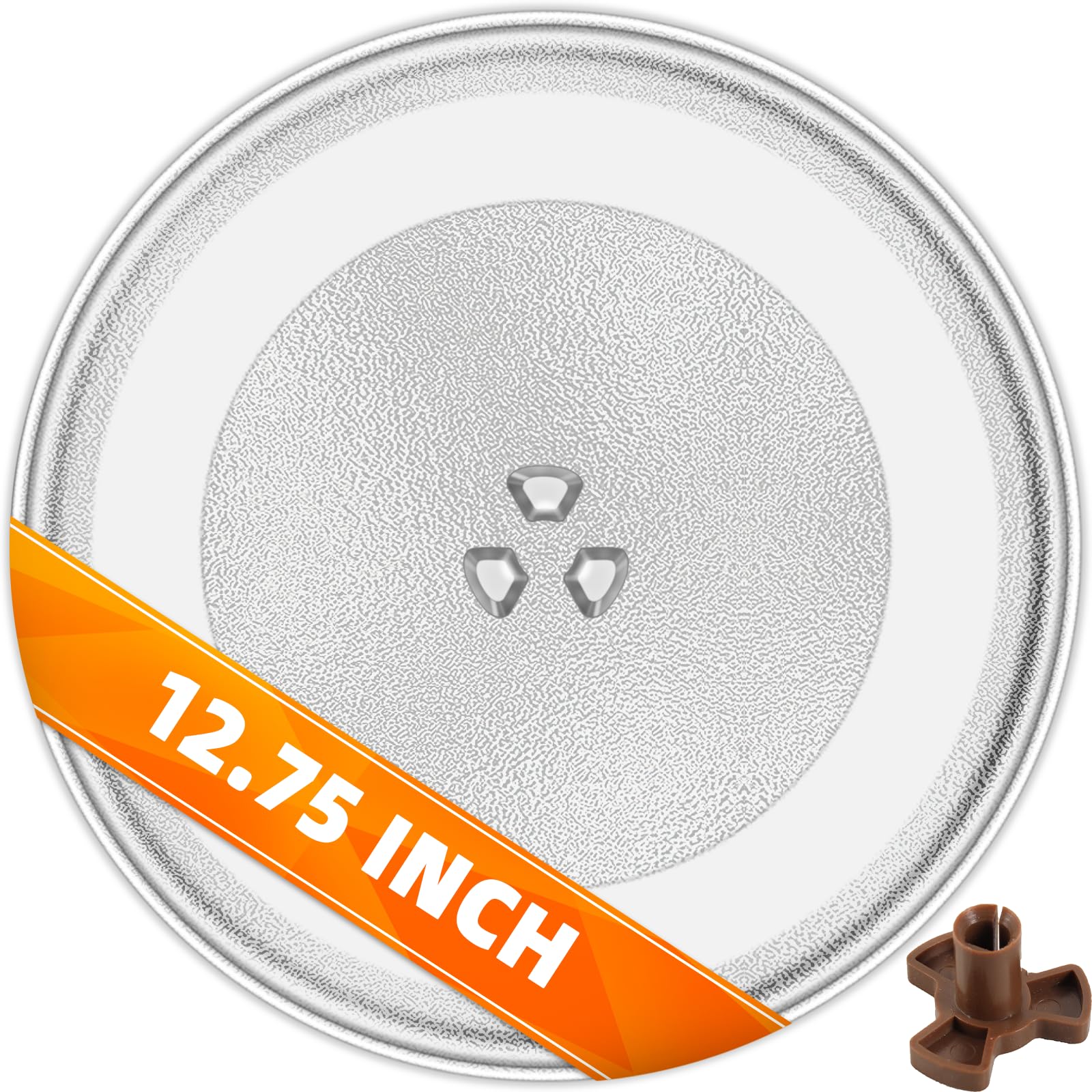 CALPALMY 12.75’’ Microwave Glass Tray Compatible with Kenmore, LG and Sears - The Exact Replacement Part of 1B71961F/507049/WB49X10074/1B71961H - Dishwasher Safe