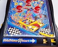 Vista 6 de Máquina de pinball, juego electrónico de pinball de mesa, pinball de mesa de 16.5 pulgadas con luces y sonidos, marcador digital LED, adecuado