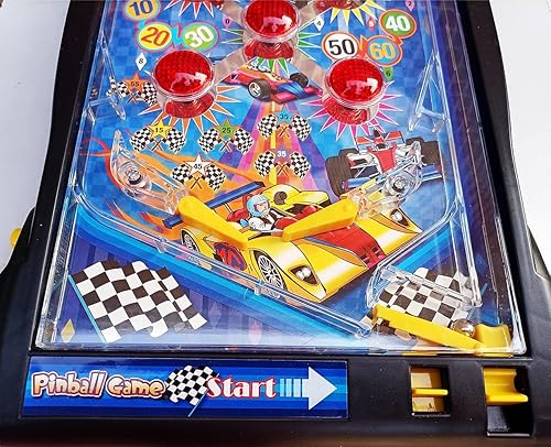 Miniatura 6 de Máquina de pinball, juego electrónico de pinball de mesa, pinball de mesa de 16.5 pulgadas con luces y sonidos, marcador digital LED, adecuado para