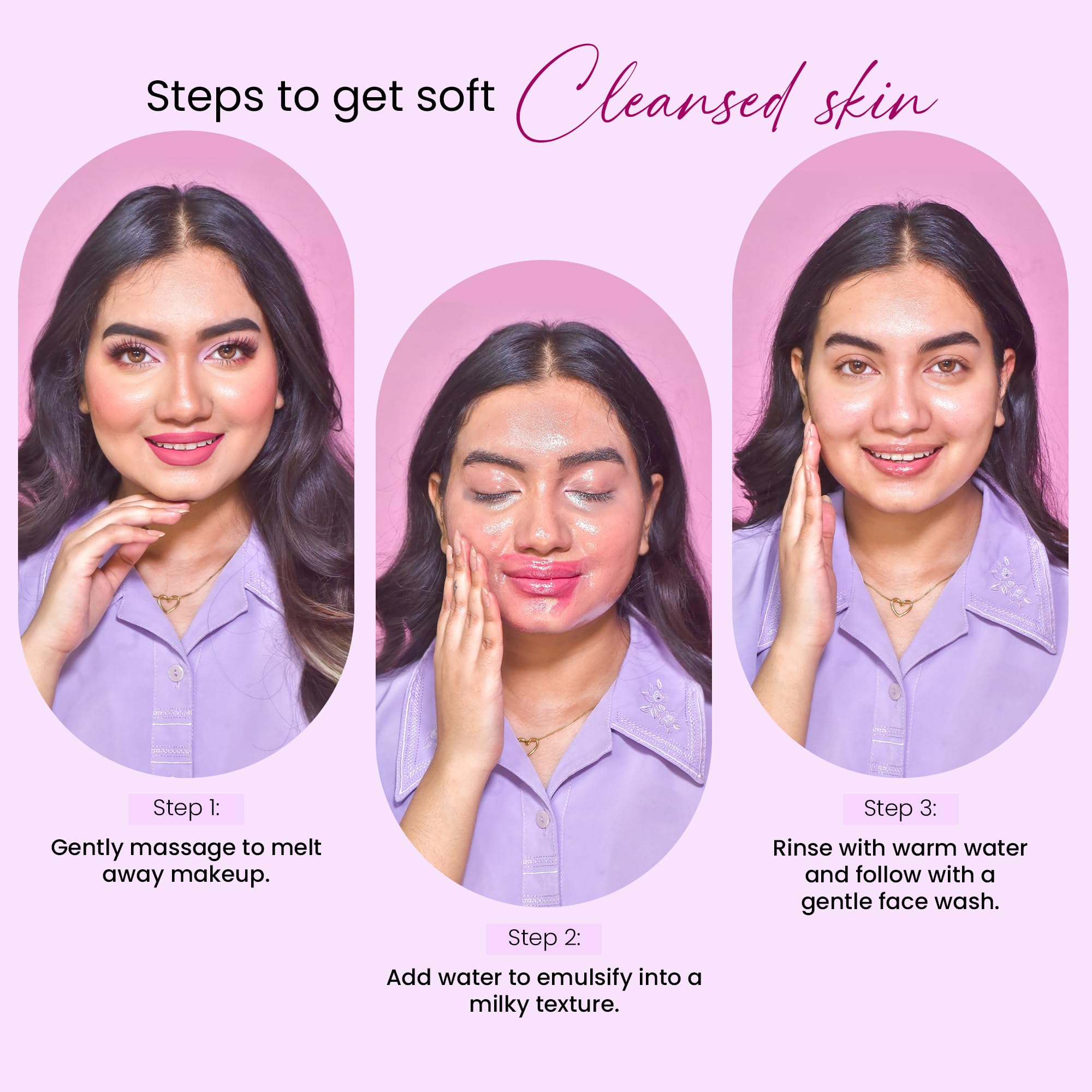 Parul Garg Beauty Cleansing Balm – Gentle Hydrating Makeup Remover | Dissolves Waterproof Makeup, Nourishes & Refreshes Skin | Non-Greasy, Lightweight, All Skin Types - Image 5 thumbnail