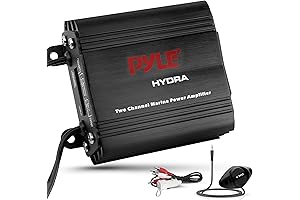 Pyle 2-Channel 400 Watt Marine Amplifier Receiver: Amplify Your Marine Audio Experience