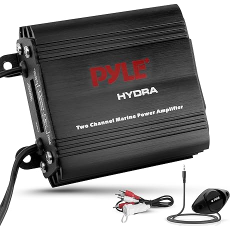 Pyle 2-Channel 400 Watt Marine Amplifier Receiver: Amplify Your Marine Audio Experience
