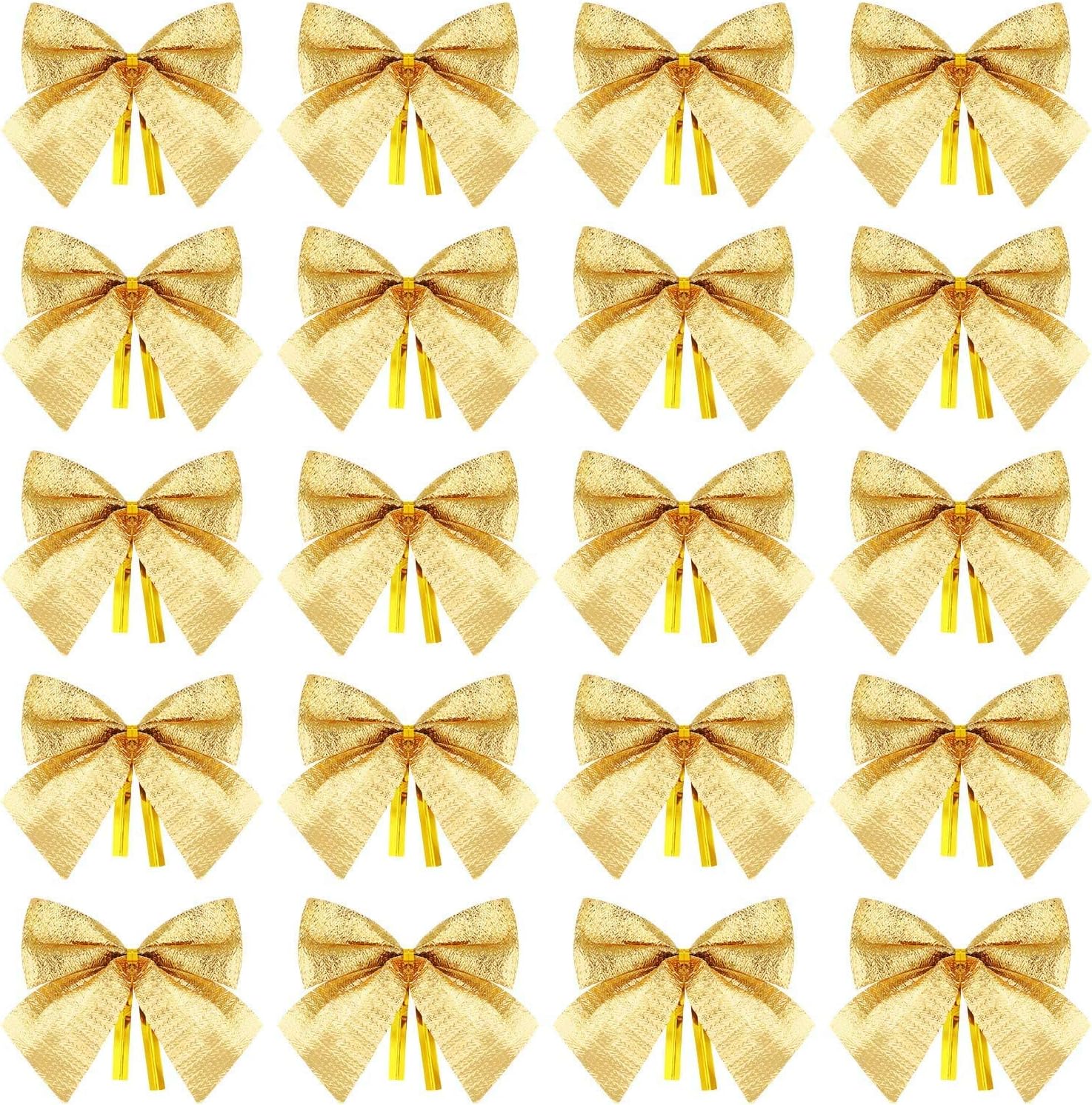 100 Fiocchetti Autoadesivi Per Pacchetti Regalo - 7 Colori Metallizzati, Per Matrimoni E Natale - Foto 6