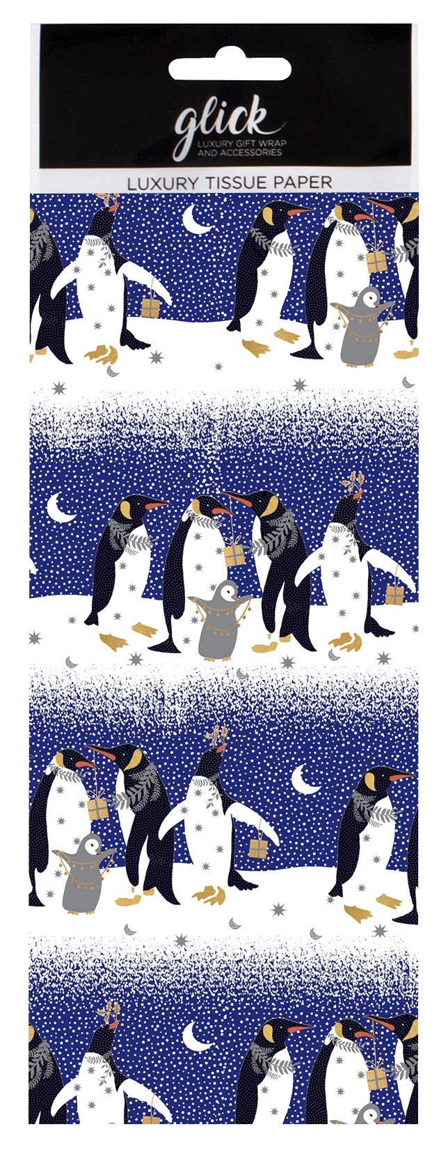 Pizazz Penguins Christmas Tissue Paper - Gift Wrap Pack of 4
