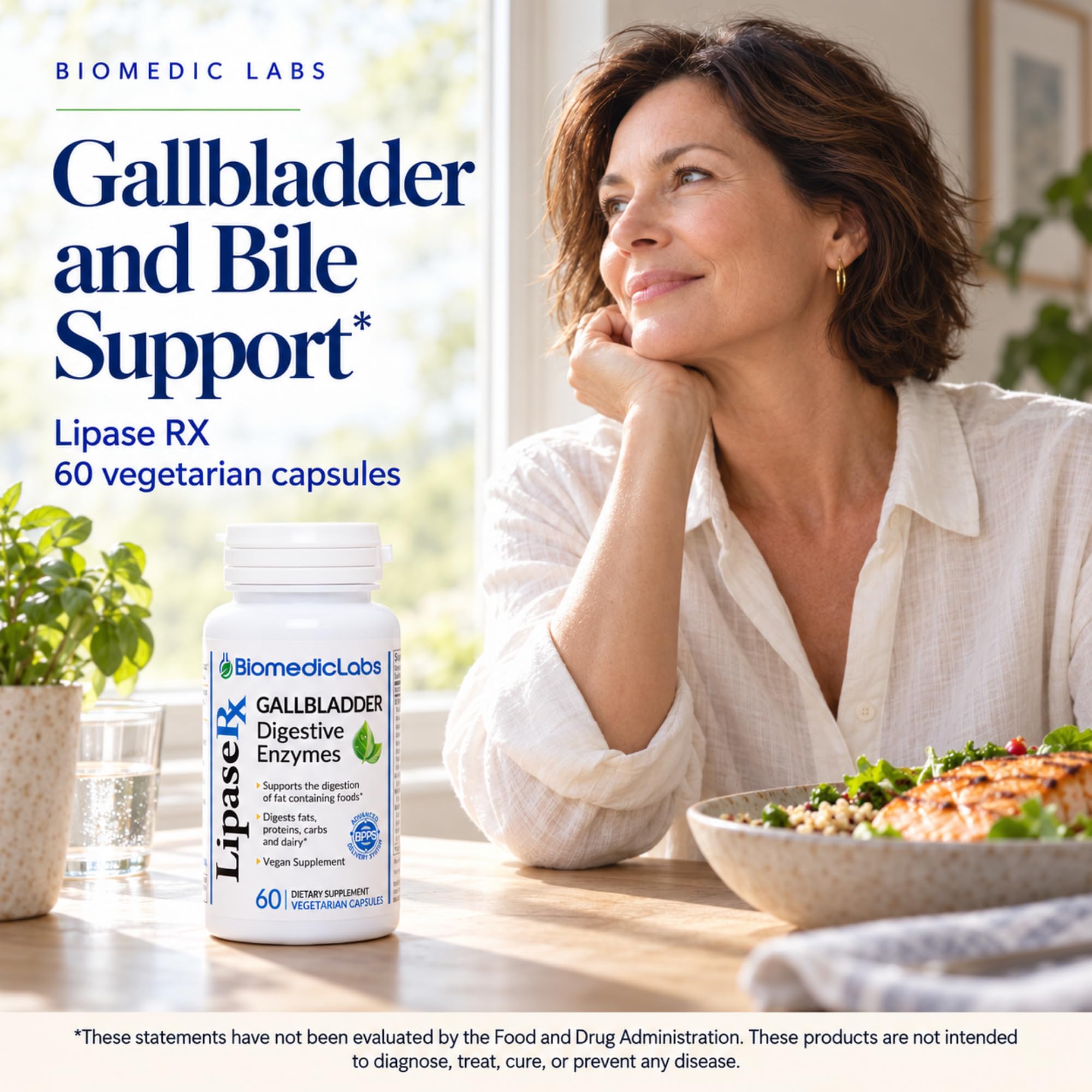 Biomedic Labs Lipase RX Digestive Enzymes, 60 Capsules — Amazon image 3