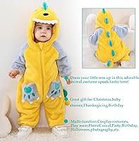 Vista 63 de TONWHAR - Mameluco con capucha, fantástico disfraz infantil de varios animales, como tigre o dinosaurio Multi