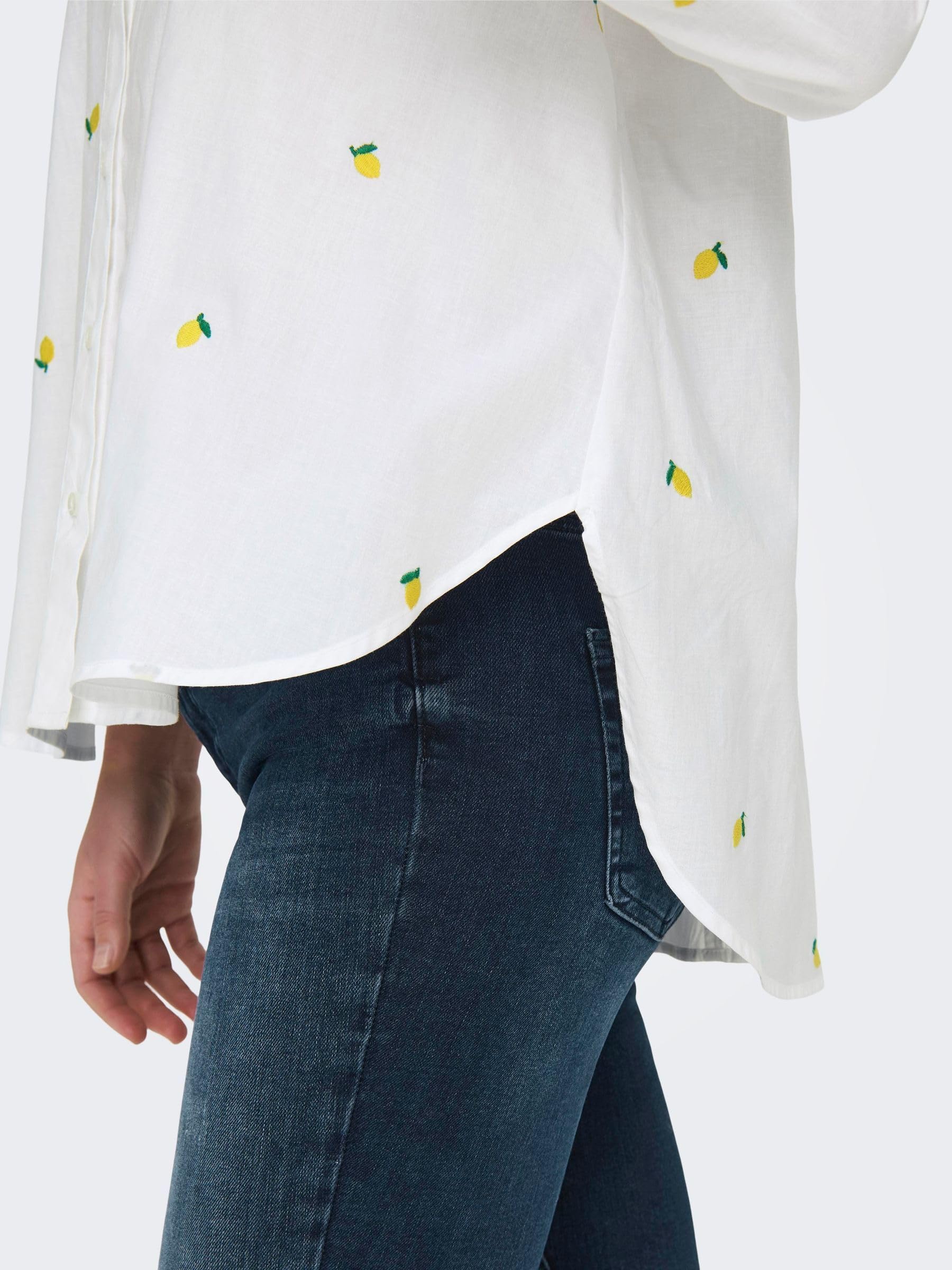 ONLY Chemisier New Lina Grace Bright White Lemon M