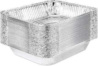 Stock Your Home 9x13 Aluminum Pans (20 Pack) - Disposable & Recyclable Foil Tray- Half Size Steam Table Deep Pans - Tin Foil Pans for Cooking, Heating, Storing, Prepping Food, BBQ, Grilling, Catering