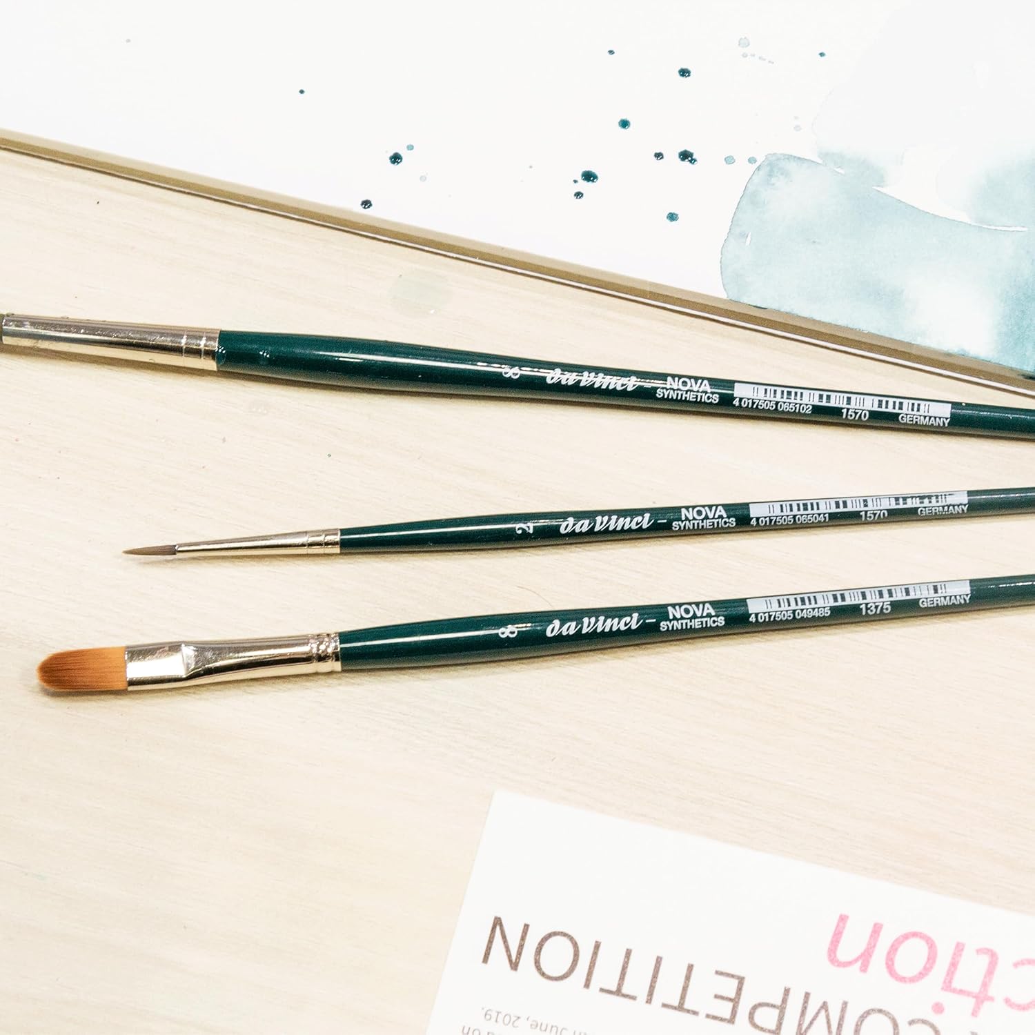 da Vinci Nova Series 1570 Watercolor Brush, Round Synthetic, Size 16