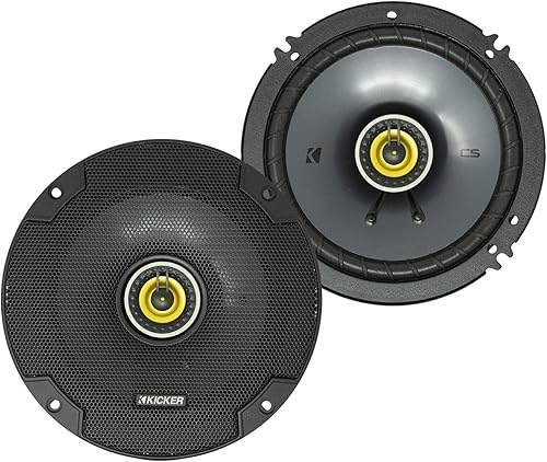 Kicker CSC65 6.5 "2 vías 300W 4 ohmios coaxial altavoces de audio para coche, par | 43CSC654