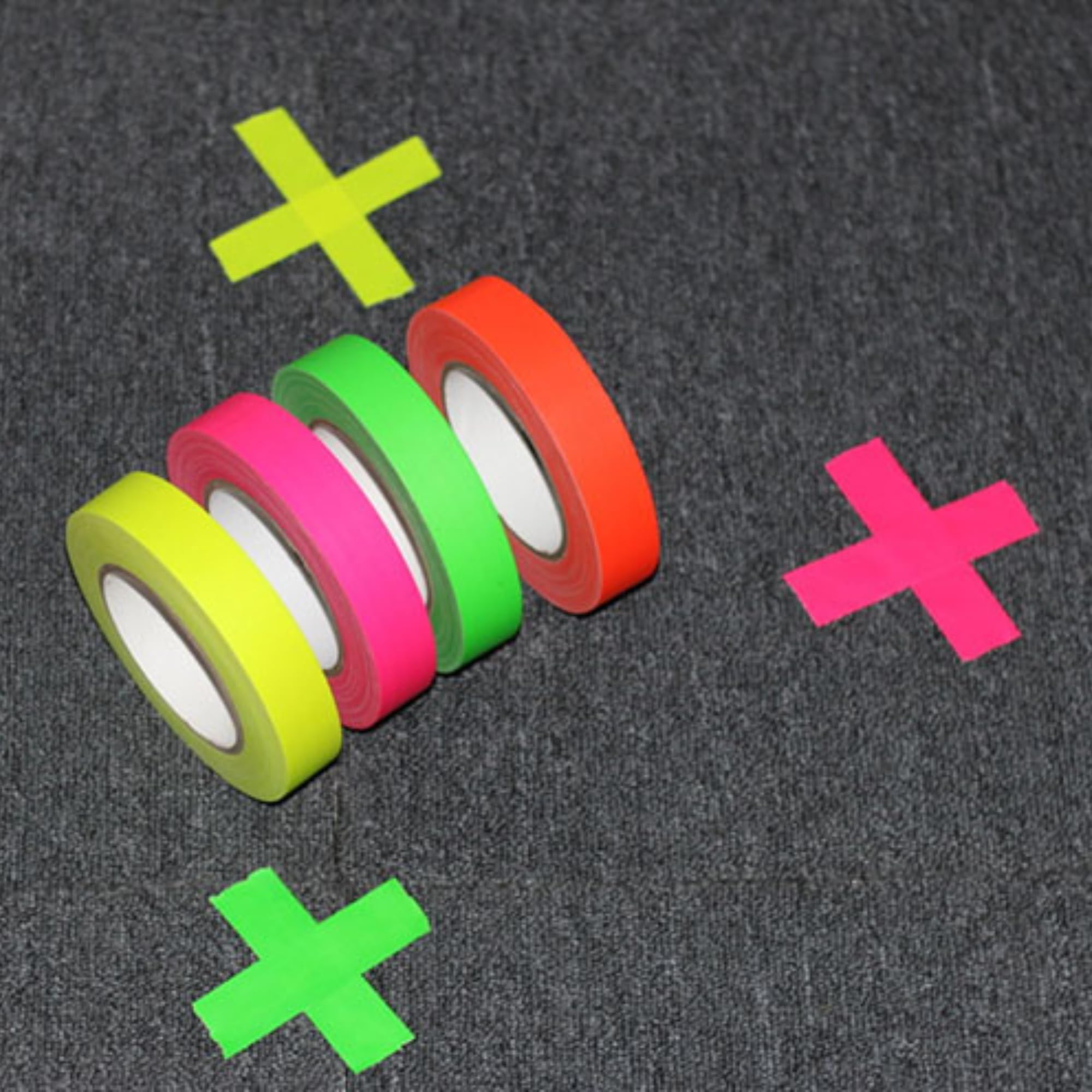 JVCC Mini-Spike-Pack Mini Spike Tape Mehrfachpackung: 1/2 in. x 6 ft. / Sortiert (Schwarz, Burgund, Dunkelblau, Dunkelgrün, Electric Blue, Olivgrün, Lila, Hellbraun, Blaugr / 9 Rollen [9 Rollen/Pack]