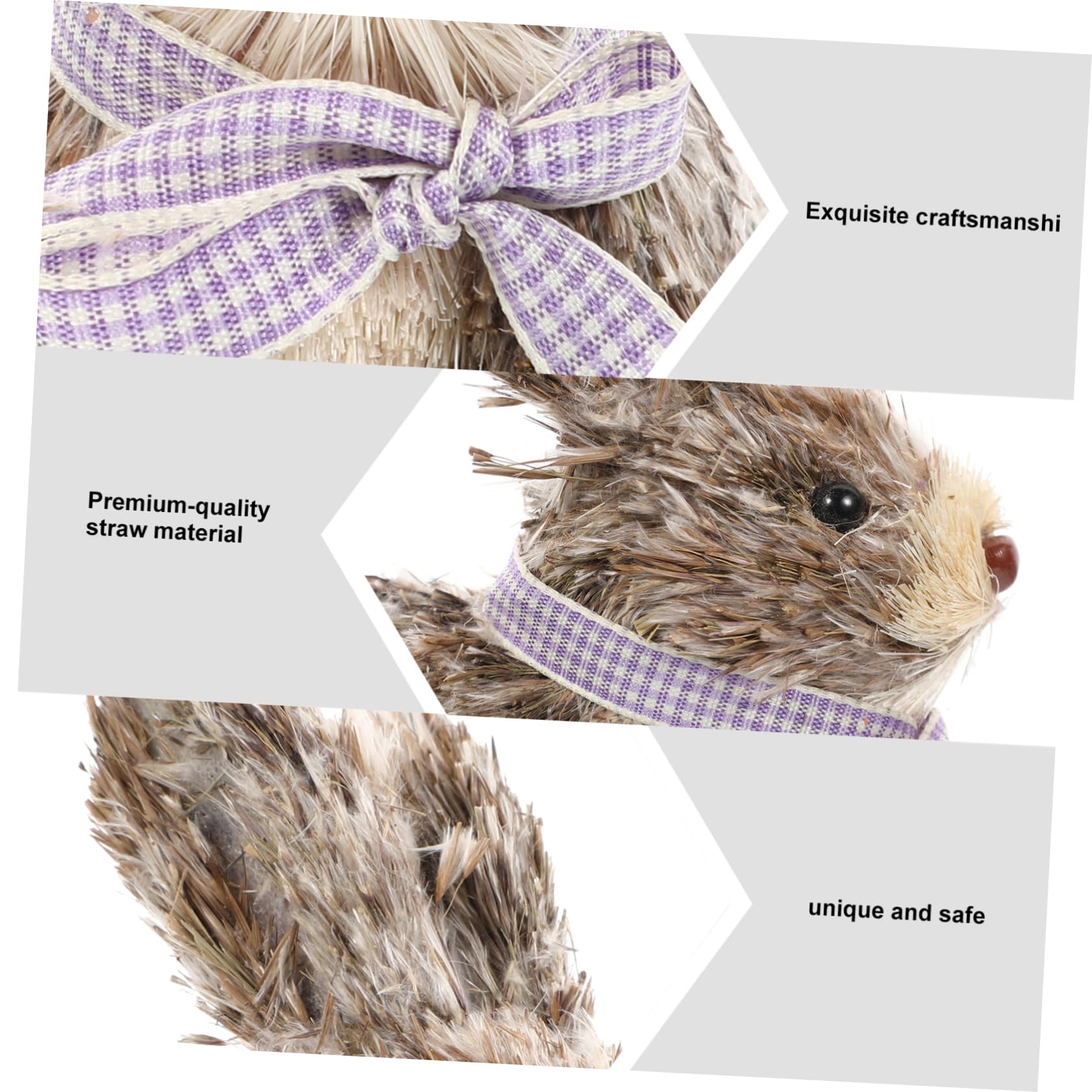 ULTECHNOVO 2pièces Ornement De Lapin Fait Main Décoration Adorable pour Pâques Et Intérieur Figurine pour Maison
