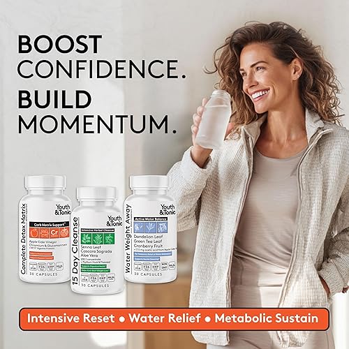 Miniatura 7 de Paquete de 3 unidades de limpieza desintoxicante | Limpiador de colon + pastillas para pérdida de agua con diente de león + desintoxicación de
