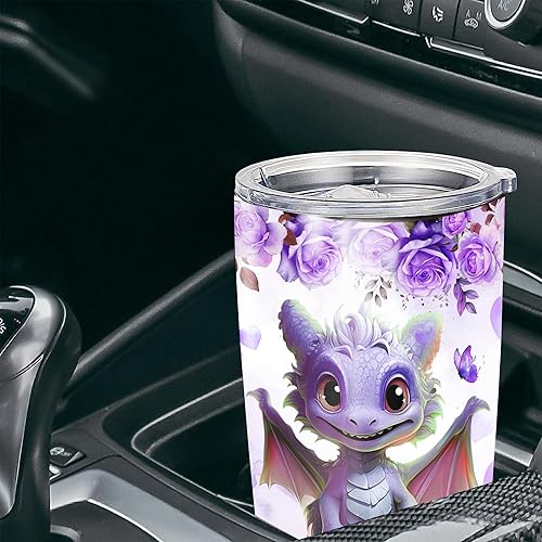 Miniatura 4 de Vaso de dragón personalizado con tapa, taza térmica de dragones con nombre personalizado, de acero inoxidable, 20 onzas, 30 onzas, tazas de café