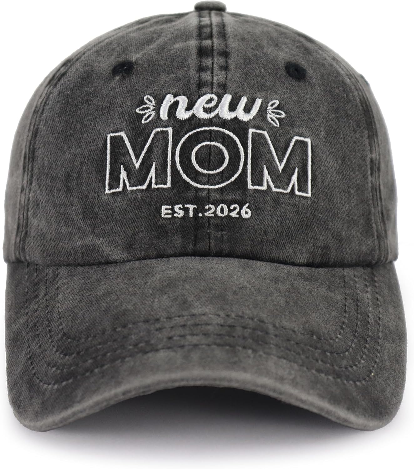 New Mom and Dad Hats Est 2026, Adjustable Embroidered New Parents Baseball Cap - Image 5