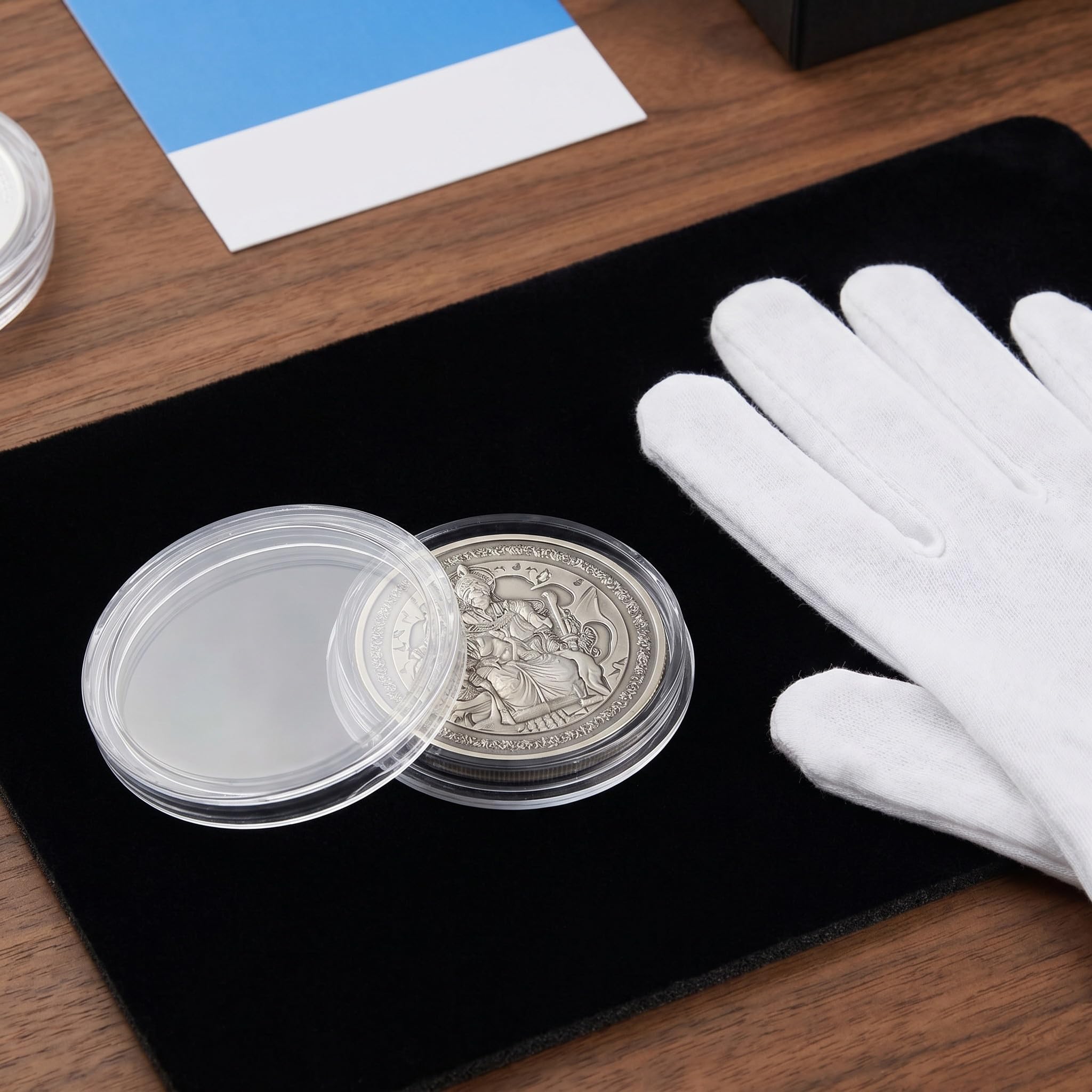 Operitacx 200 cápsulas transparentes para monedas: estuche redondo apilable de 30 mm/1,2'' para guardar monedas de desafío - contenedor para medallas, premios y fichas de juegos para