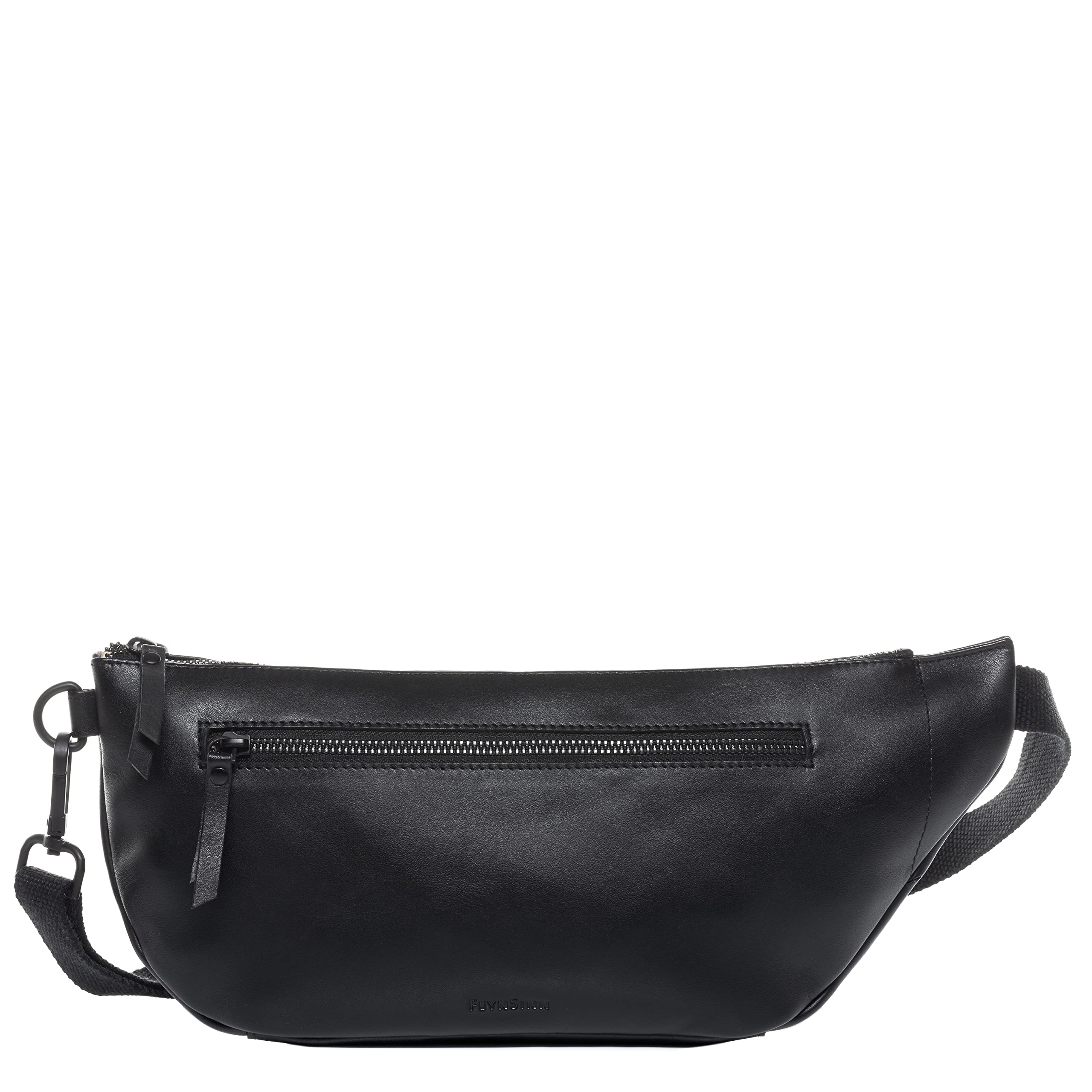 Hüfttasche echt Leder - Body Bag NORI - Festival Tasche mit Schultergurt - Ledertasche Herren und Damen schwarz handgefertigt