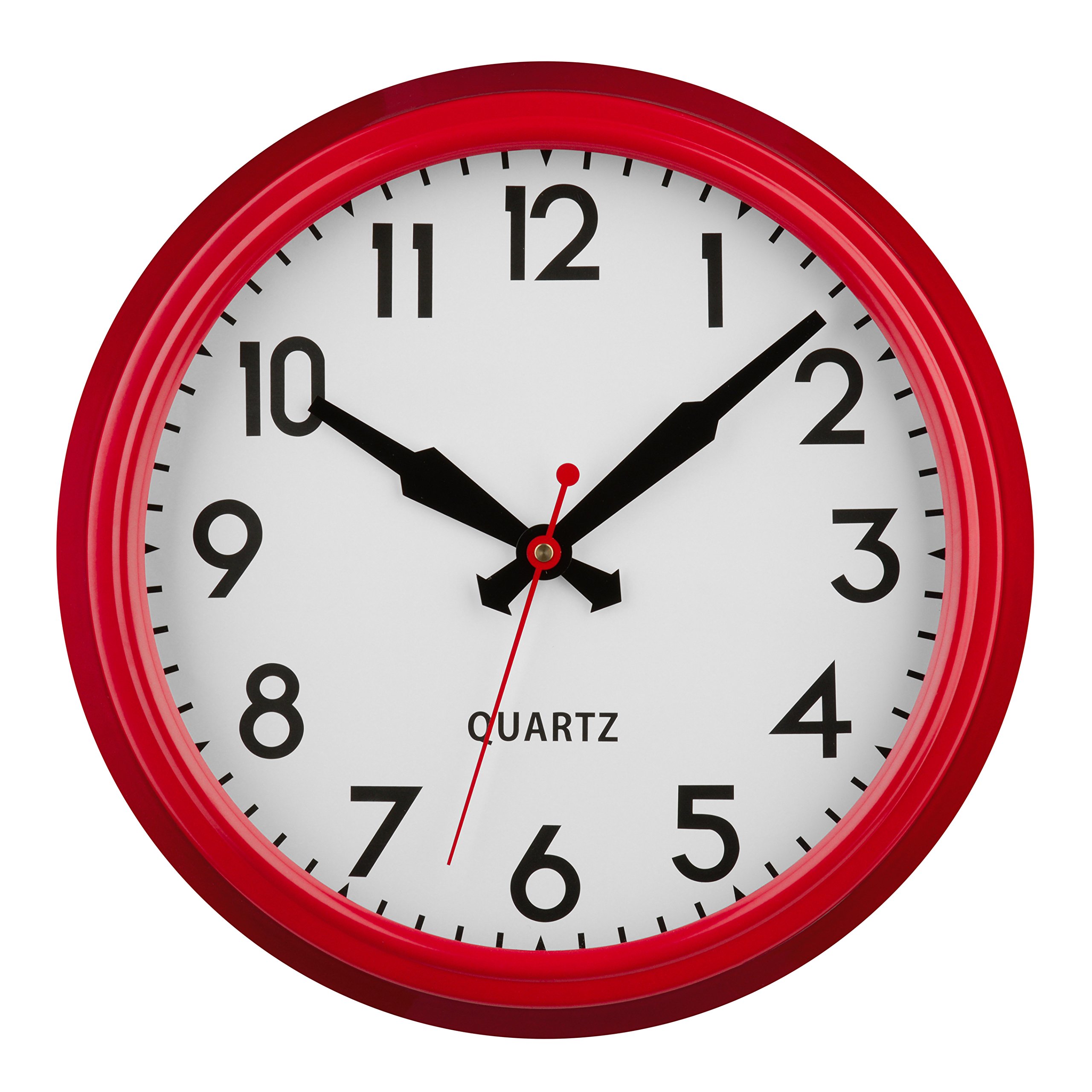 Premier Red Housewares Wall Clock, Metal, 38 X 10 X 38 Cm