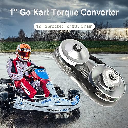 Miniatura 9 de Serie 30 Kit convertidor de par de 1 pulgada para motor Predator 301CC 2-8 HP, embrague de orificio de 1 pulgada 10T #4041420 cadena reemplaza Go