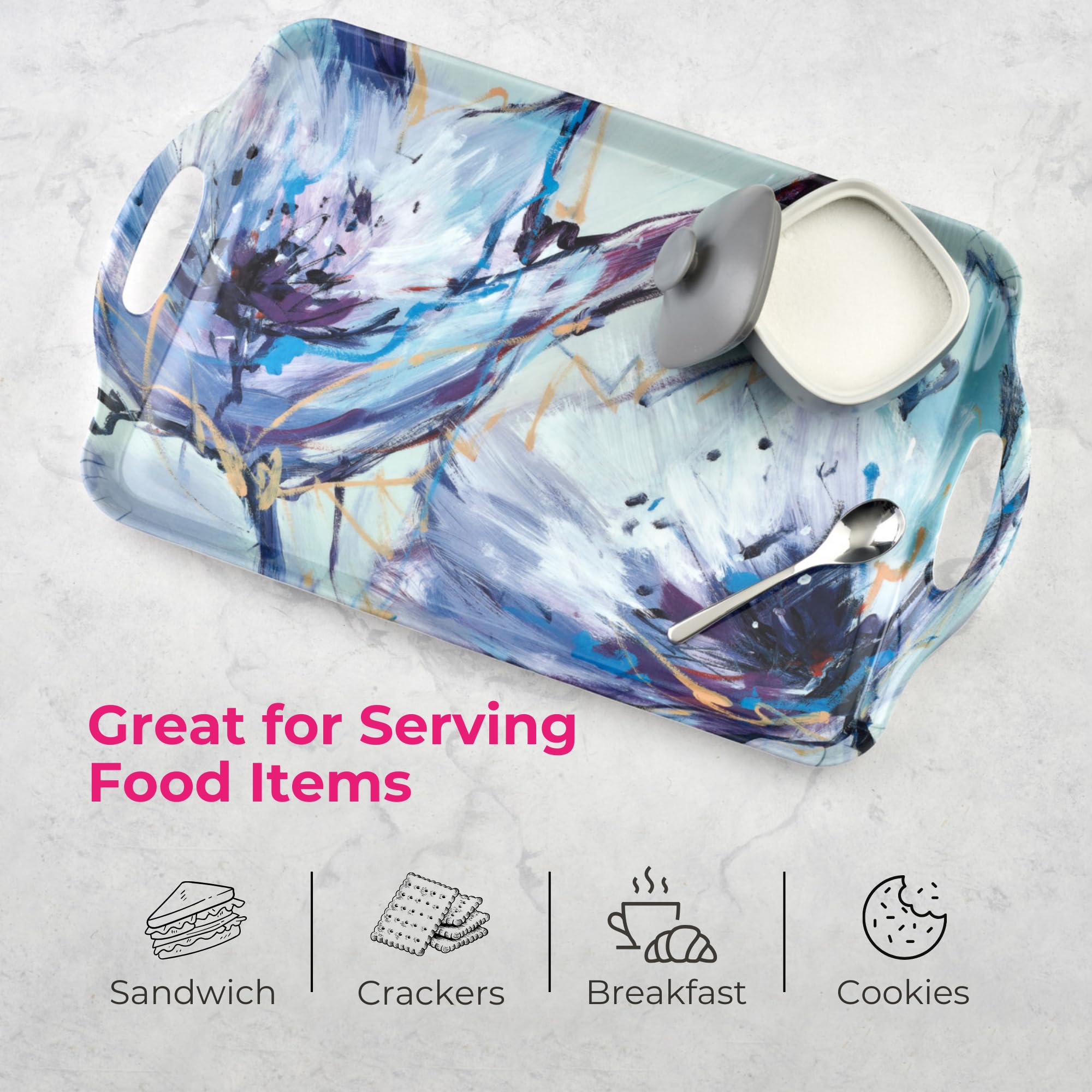 Amazon.com | Pimpernel Large Handled Tray – (18.9