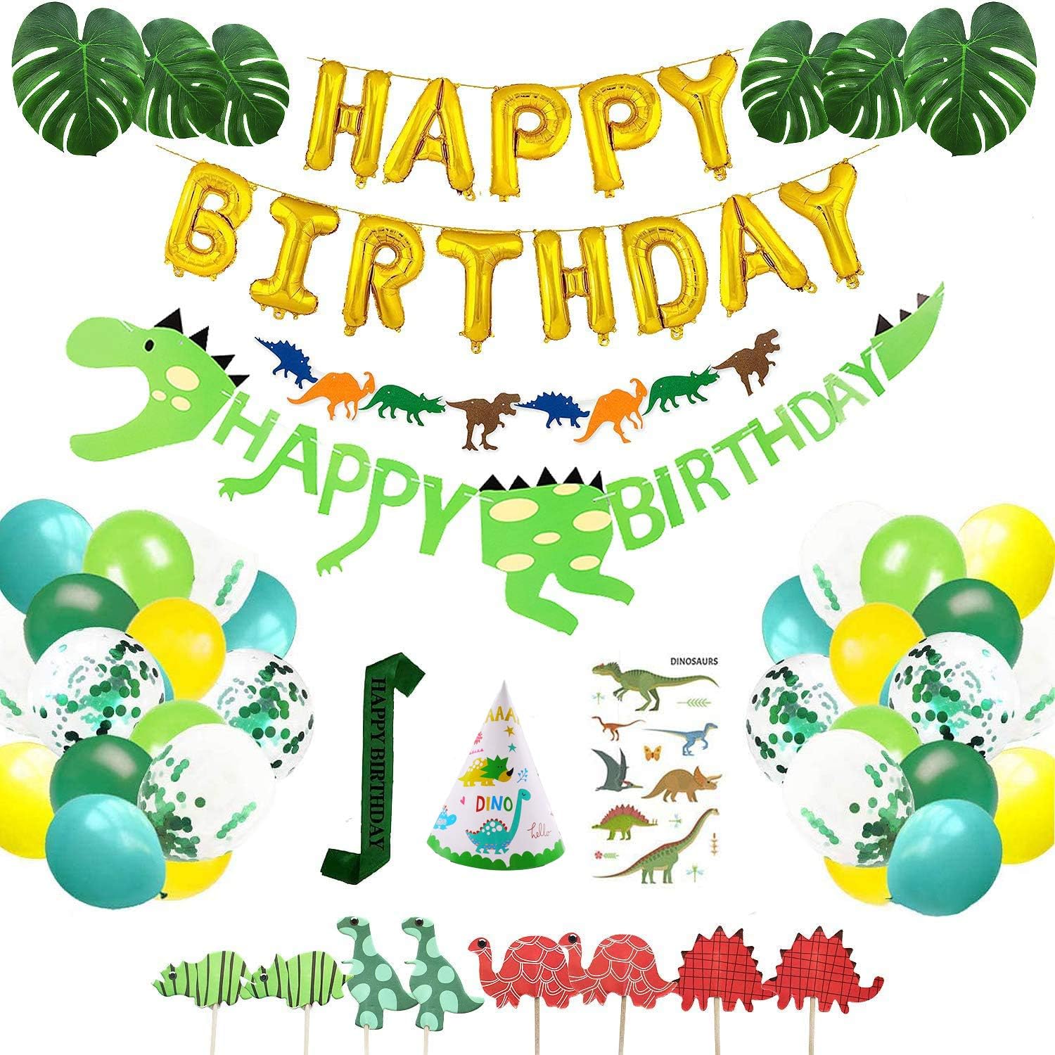 Little Dino Party Decorations Set for Kids Birthday Party, Baby Shower, Bridal Shower