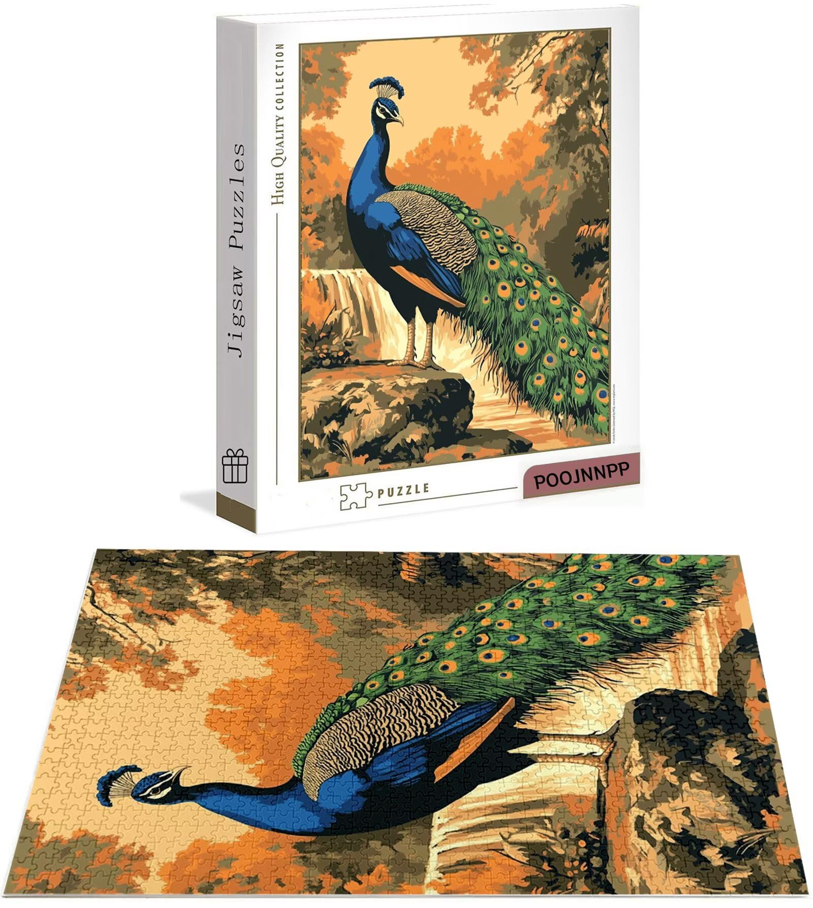 Puzzle 6000 Pezzi per Adulti Ragazzi, 3 4 5 Anni Puzzle Pavone 6 7 8 Anni Giochi Educativi Sostenibili Con Motivi Per Adulti Da Gioco in Legno Di Alta Qualità Jigsaw Animale per Gioco Familiare B-8001