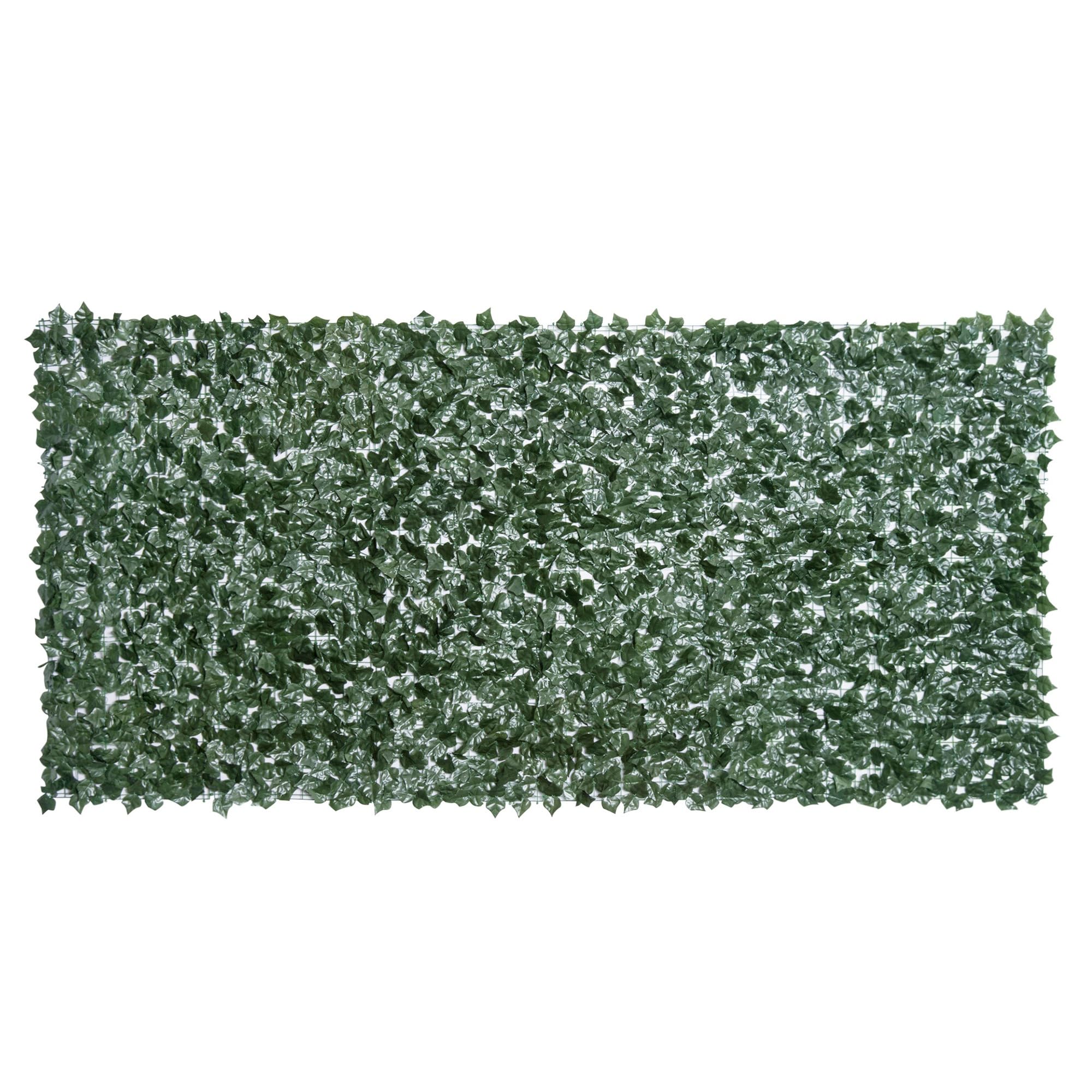 Outsunny Seto Artificial en Rollo 3x1,5 m Pantalla de Cerca de Privacidad para Balcón Valla Jardín Exterior Planta Decorativa de Pared PE Verde