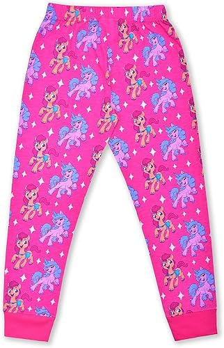 Miniatura 5 de My Little Pony Moonbow and Sunny Girls Long Sleeve Shirt and Jogger Set for Little and Big Kids PinkWhite
