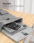Nulaxy Dual Foldable Phone Stand for Desk, Fully Adjustable Desktop Cell Phone Holder Accessories for Office Kindle Compatible with 4-8" Mobile Devices iPhone Pro/Max/Plus, iPad Pro/Air/Mini, Black