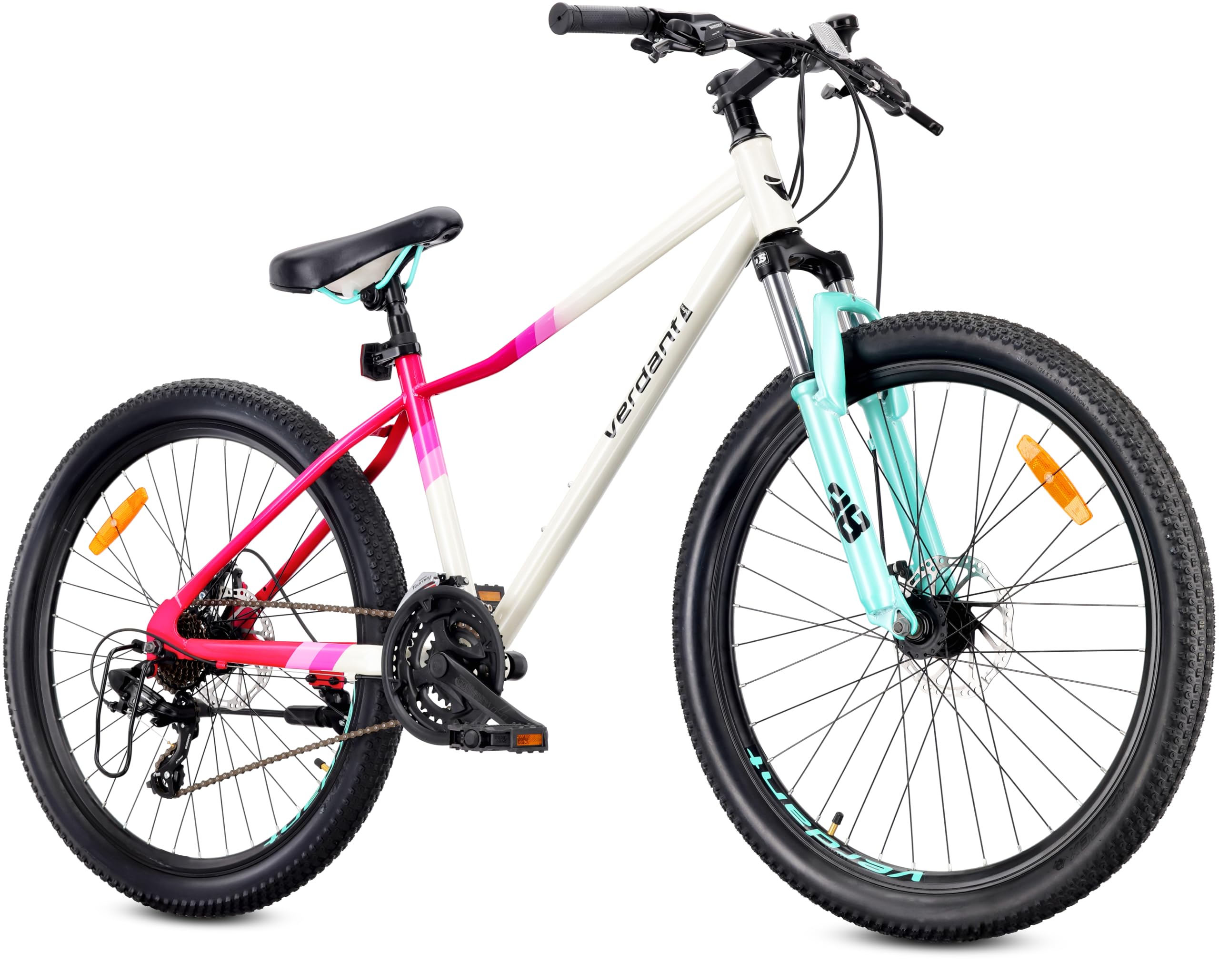 sun baby Verdant Calix Bicicleta de montaña 26 Pulgadas, Bicicleta 26" Unisex - Amortiguador, Frenos de Disco, 7/21 Marchas