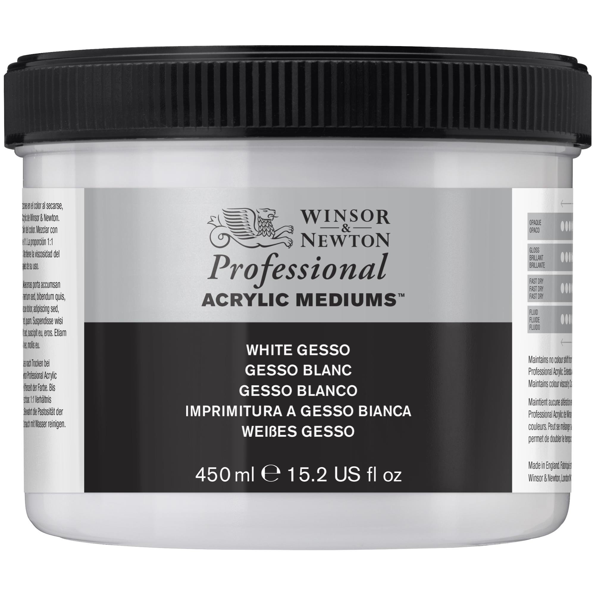 Winsor & NewtonProfessional Acrylic Medium White Gesso, 450ml