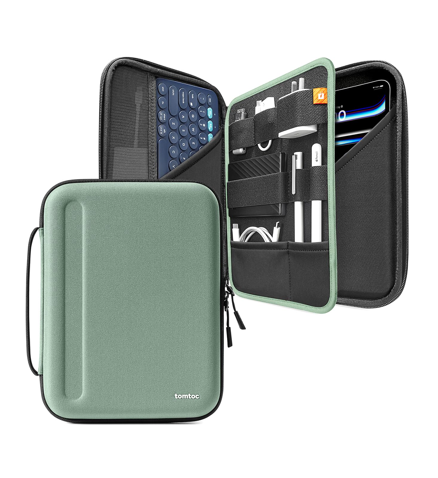tomtoc Portfolio Case for 11-in iPad Pro 4th/3rd M1&M2, New 10.9-inch iPad 10&iPad Air 5th Gen 2022, 10.2-inch iPad 9, Protective Sleeve, iPad Carrying Case with Accessory Organizer (B094MQD2X7) Amazon Price History, Amazon Price Tracker