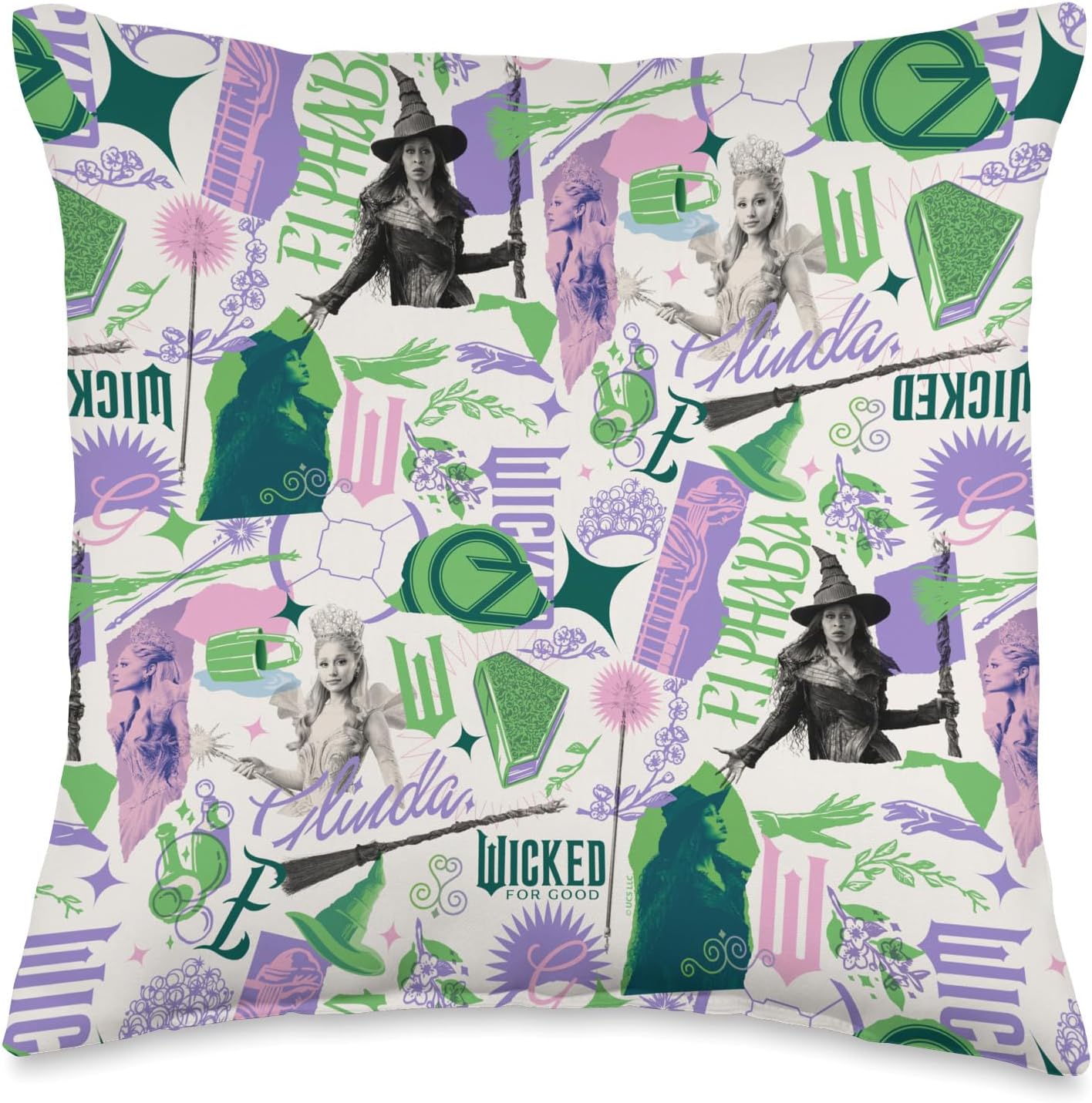 Wicked: for Good Enchanted Moments of Oz Throw Pillow