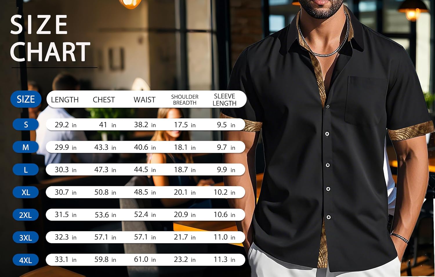 Barry.Wang Men's Short Sleeve Dress Shirts Button Down Formal Business Casual Shirt Regular Summer Work Wedding Party - Image 6