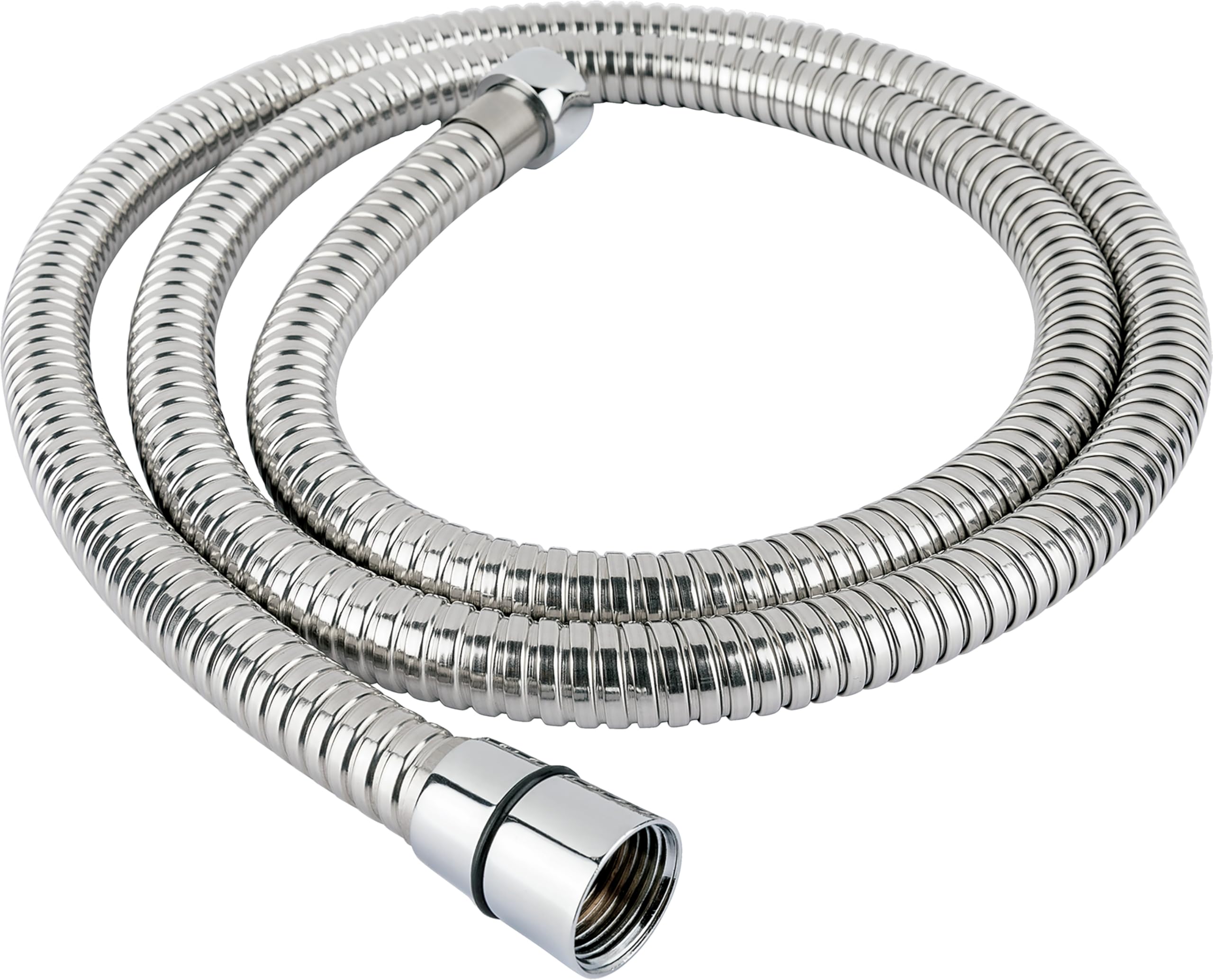 Bristan Chrome 2M Standard Bore Cone To Nut Shower Hose | | Brass | 14Mm X 2000Mm X 14Mm