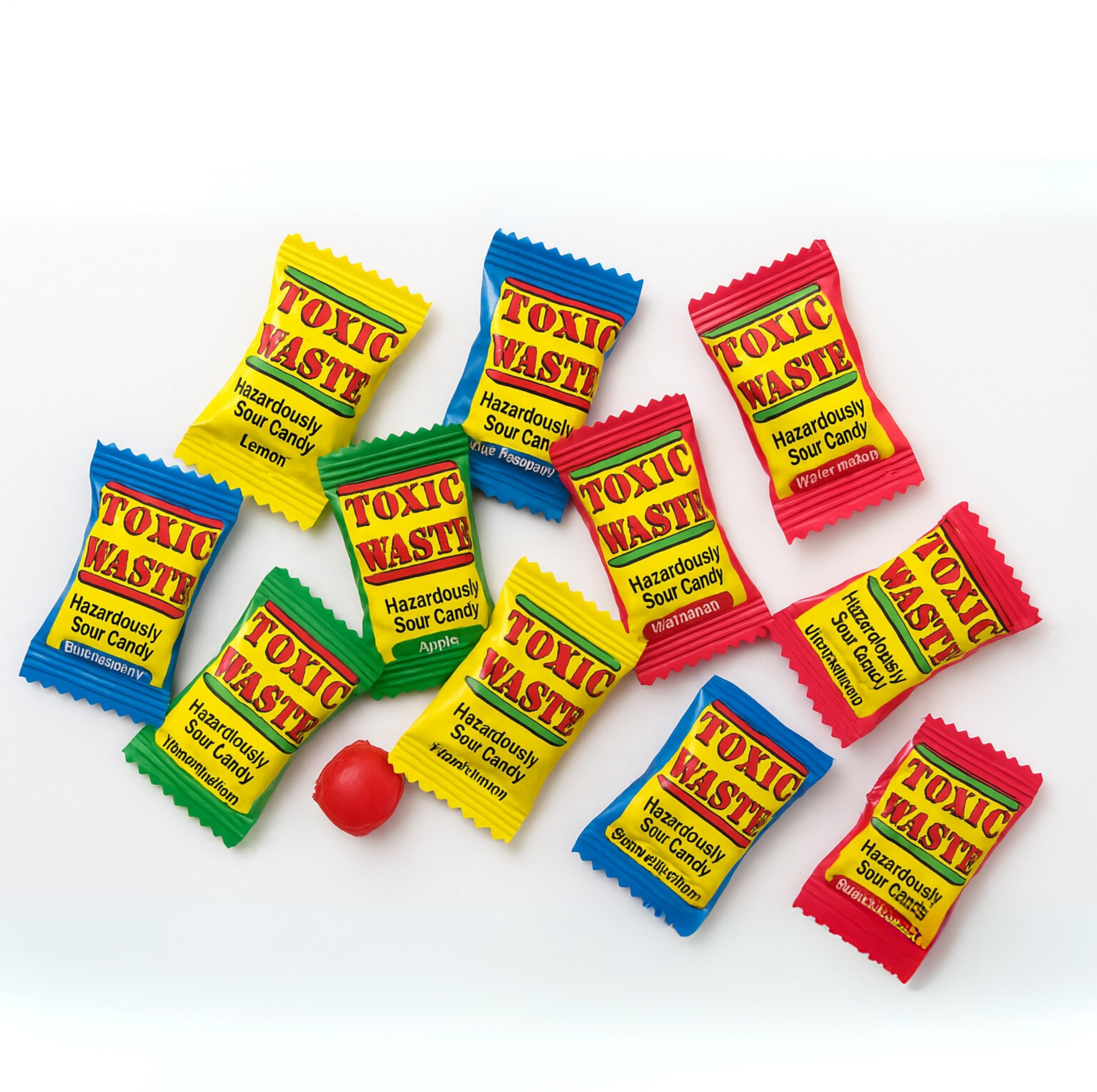 Toxic Waste Yellow - Caramelos Super Acidos, varios sabores - 2 x 42g - Pack Laborawi