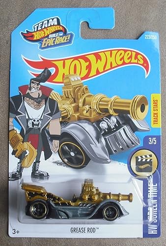 Hot Wheels 2016 HW Screen Time Grease Rod 223/250 (Treasure Hunt)