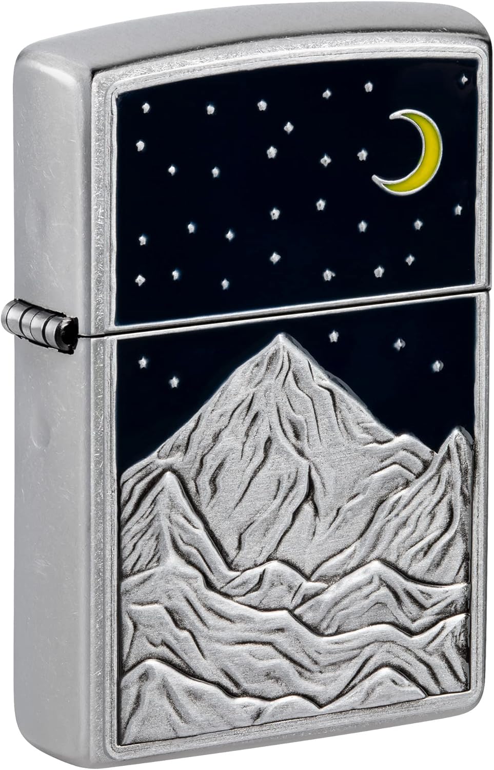 Zippo Mountain Emblem Street Chrome Pocket Lighter