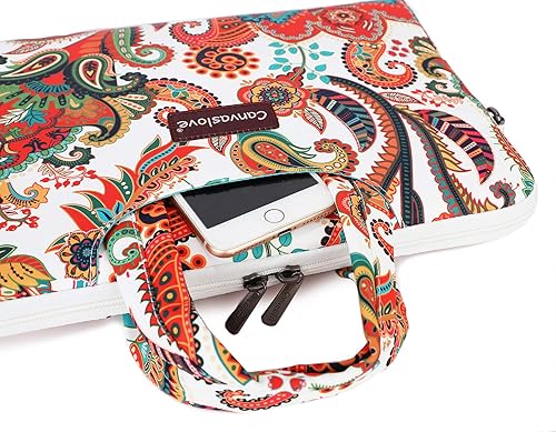 Miniatura 4 de Canvaslove Bolsa de hombro ligera e impermeable para portátil (14 a 15.6 pulgadas, cachemira)