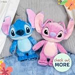 Jouet en peluche doux et câlin Lilo & Stitch Angel de Disney Kids Preferred pour garçons et filles tout-petits, cadeau pour enfants, ange rose de 16 pouces.