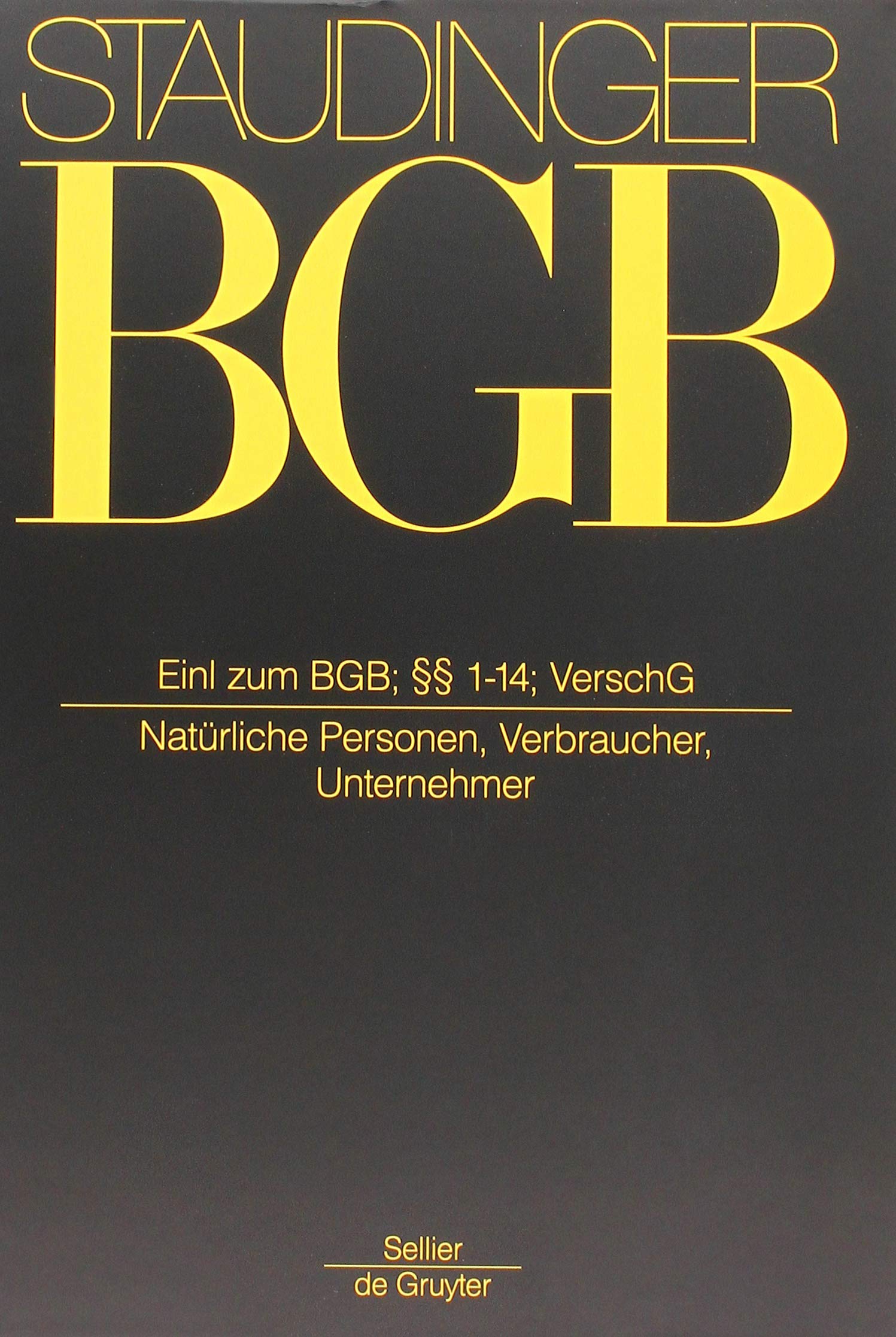 Einleitung zum BGB; §§ 1-14; VerschG (Allgemeiner Teil)