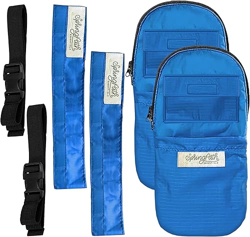 SpringPath Essentials, Inc. Tubo de nefrostomía doble y cubierta de bolsa de drenaje - Azul real, Azul Real