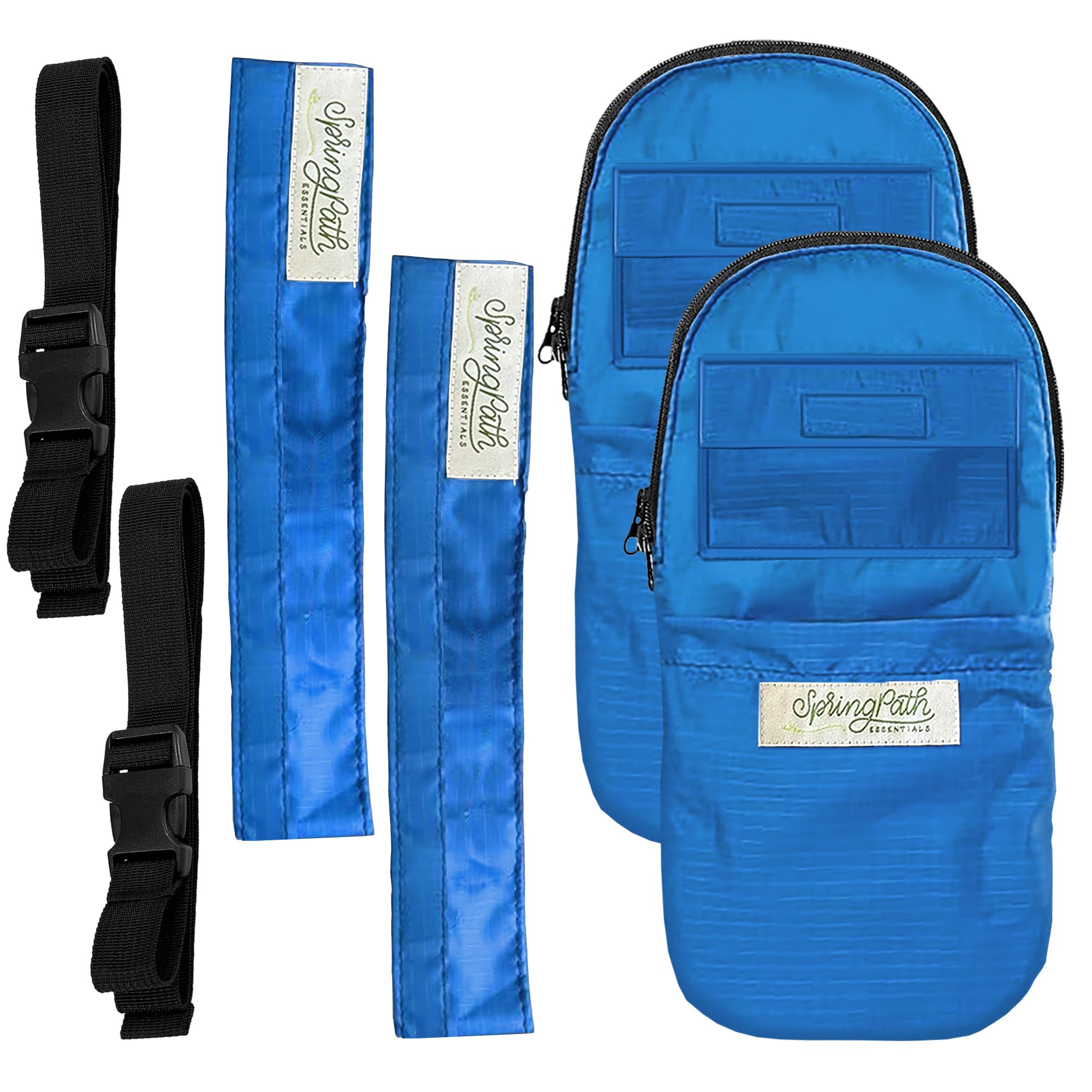 Funda doble para tubo de nefrostomía y bolsa de drenaje, color azul rey