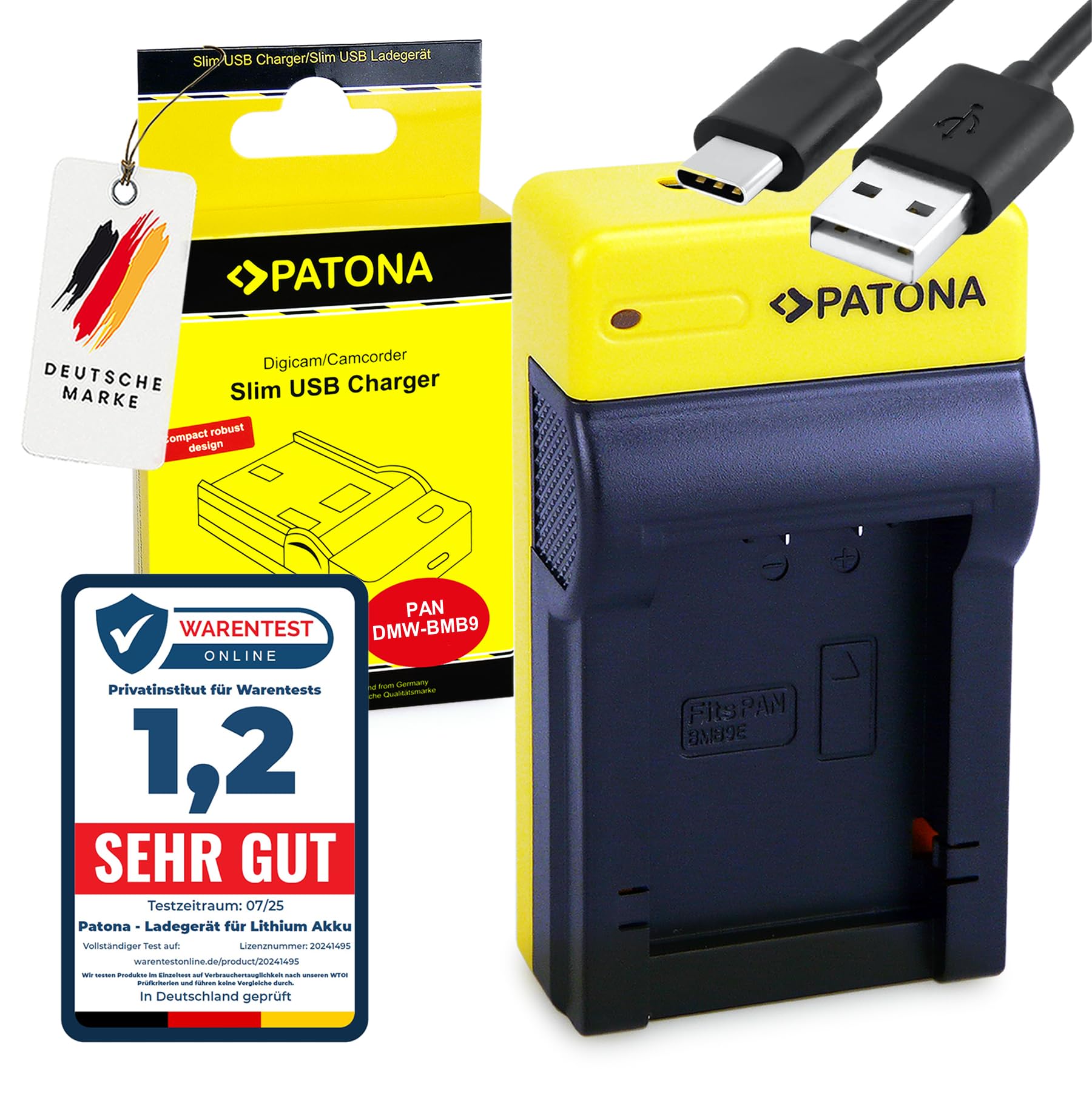 PATONA Slim USB-C Cargador para DMW-BMB9 DMW-BMB9E BP-DC9 BP-DC9E batería  Compatible con Panasonic Lumix DC-FZ82 DC-FZ82D DC-FZ83 DMC FZ40 FZ45 FZ47  FZ48 FZ60 FZ62 FZ70 FZ72 FZ100 FZ150 : Amazon.es: Electrónica