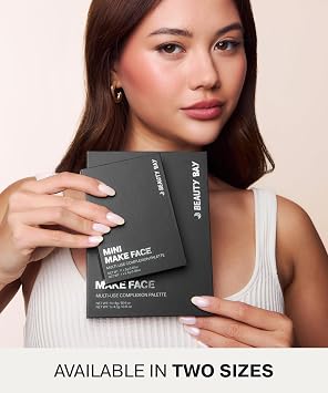 BEAUTY BAY Mini Make Face Multi-Use Complexion Palette (Medium - Tan), Cream and Powder Formula, Eyes Lips Face, Travel-Size, Concealing Correcting Sculpting